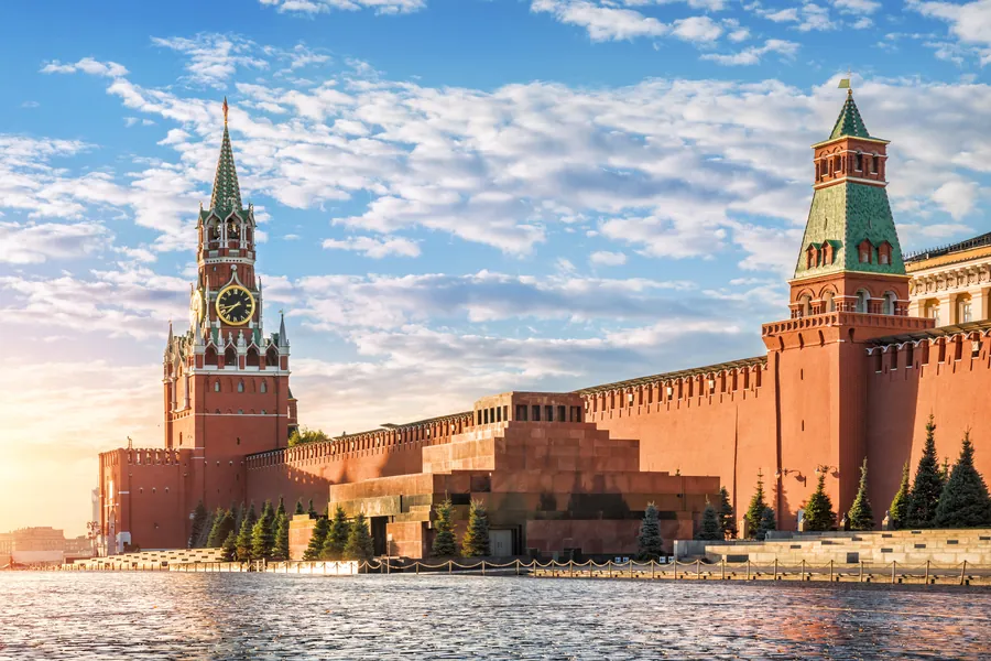 Tháp Spasskaya của Kremlin buổi sáng