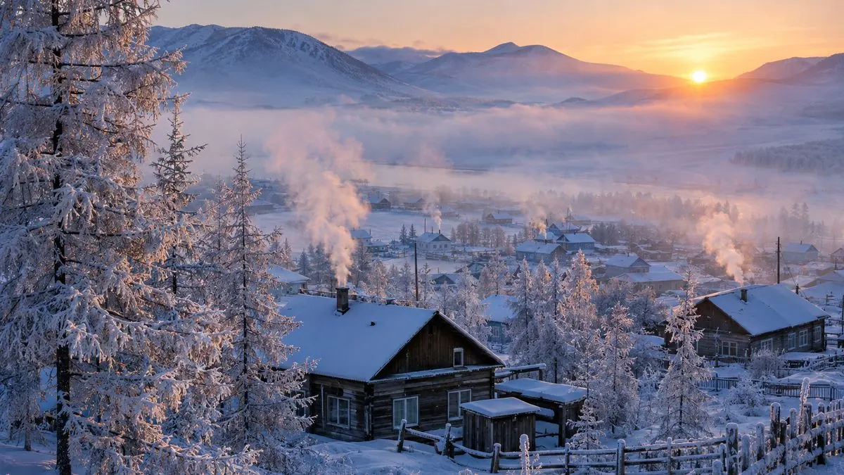 Làng Oymyakon khói bếp trong giá lạnh (ảnh minh hoạ)